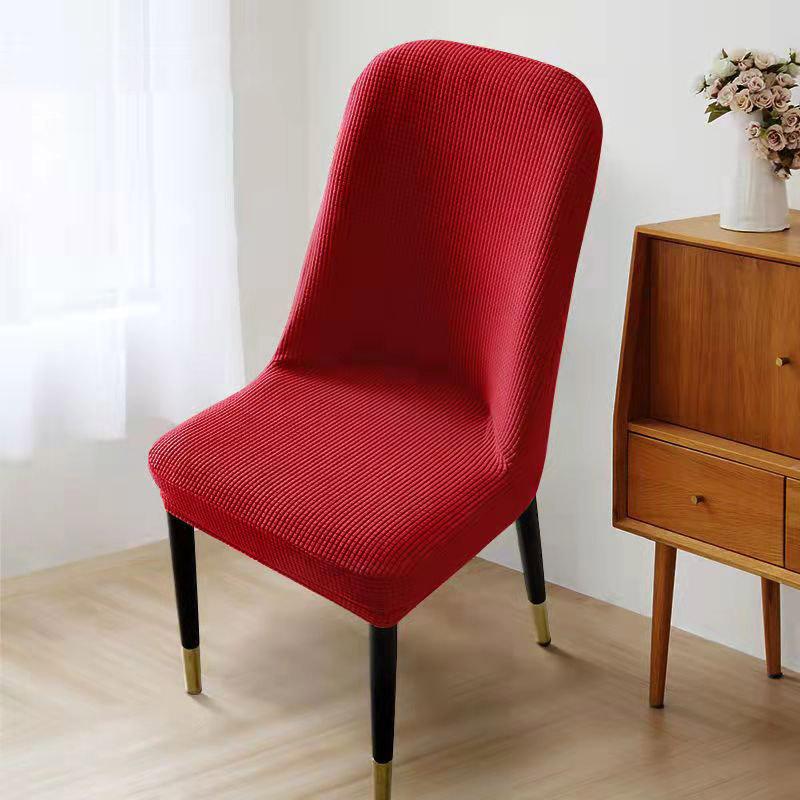 Nordic Style Universal Simple Modern Curved Chair Cover All-inclusive Elastic Thickened Semi-circular Household Dining Table and Chair Cover