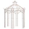 Garden Pavilion Antique Brown 3 m Iron