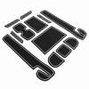 12 шт. Набор ковриков-вкладышей для передней консоли Черный Белый Гибкий Замена для Suzuki Swift 2018?2020