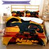 3pcs Custom Name Boxing Bedding Set Duvet Cover Closure Includes 1 Duvet Cover & 2 Pillowcases, Soft and Comfortable for All Seasons.