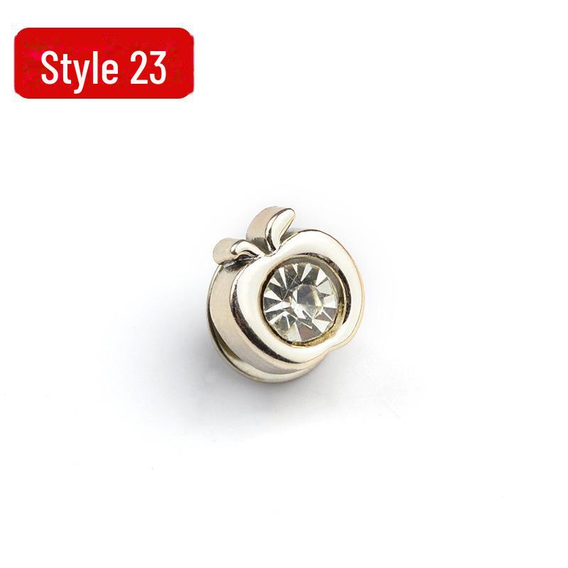 Anti-Exposure, Concealed, Removable and Sew-Free Pearl Shirt Brooch Buttons