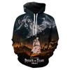 Популярные толстовки с капюшоном и 3D принтом аниме «Атака Титанов» в стиле Харадзюку, уличная одежда для мужчин и женщин, модный повседневный крутой пуловер