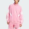 adidas Оригинальный свитшот Inter Miami Cf, логотип, в полоску, повседневный, свободного кроя, с длинным рукавом, мужской свитшот, светло-розовый JI6907