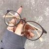 Fashion Round Frame Popular Spectacles Myopia Glasses Men Women Retro Trend Anti Blue Rays Eyeglasses
