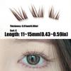 DIY Brown Lash Clusters Cat Eye Style Individual Lashes Women Eye Lashes  Eyelash Extension