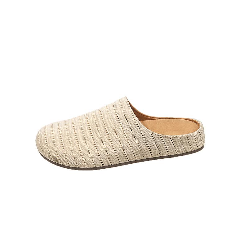 Нишевые полые дышащие сумки-головки полушлепанцы женские летние новые для улицы ветрозащитные шлепанцы на толстой подошве