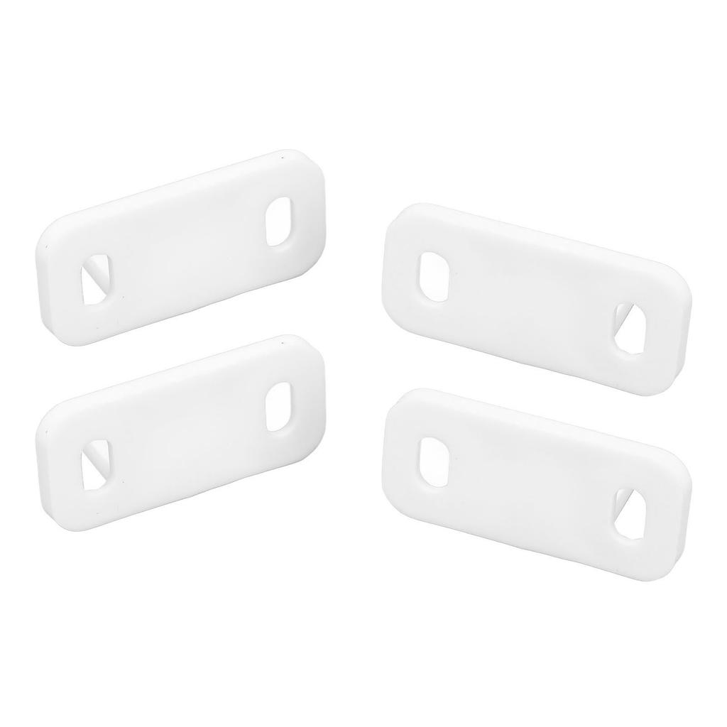 2Set Barn Door Stopper Carbon Steel Plastic White Hardware Accessories Fit for Dormitory Hotel Cabinet