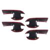 Cars Accessories Door Bowl Cover For Isuzu Mux -2025 Black Car Exterior Decoration Stickers Upgrade Modify A Car