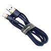Kabel Usb Lightning  Baseus Cafule 2.4A 1M (Złoto-Granatowy)