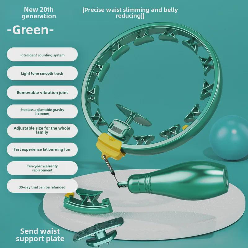 Detachable Intelligent Weighted Hula Hoop for Adults - Abdominal Fitness & Counting