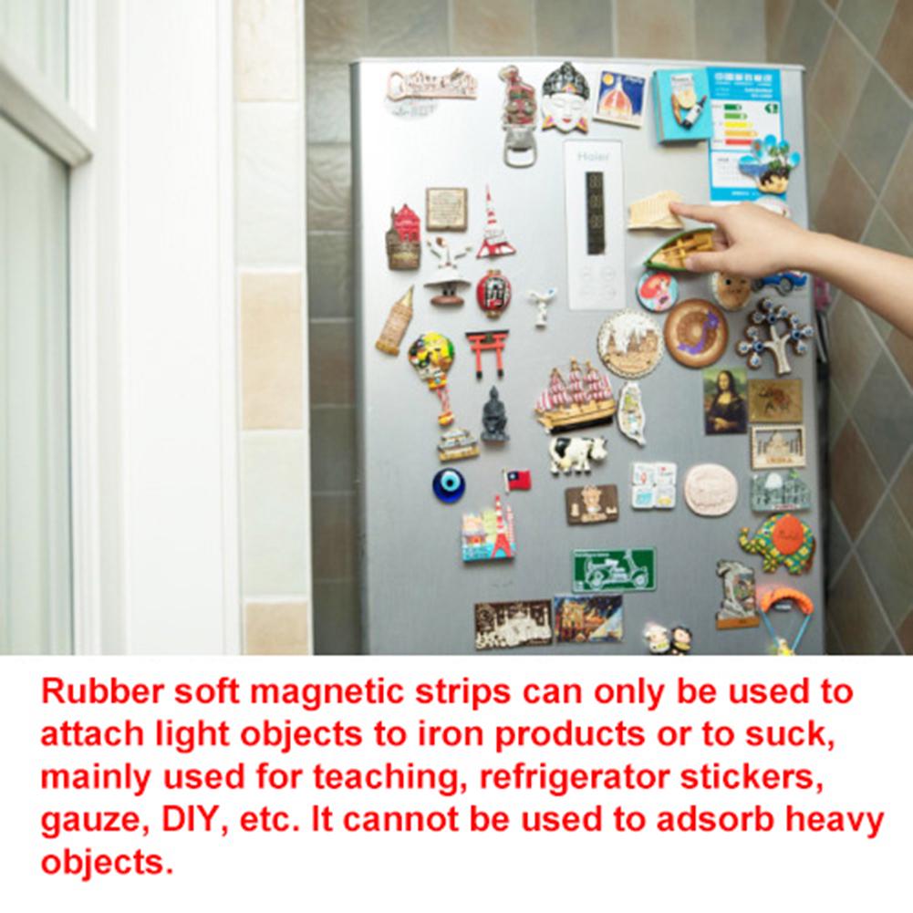 2N-Красивая мягкая двухсторонняя магнитная лента размером 1 х 2 см с прочной магнитной полосой для дома «сделай сам»