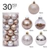 30PCS Christmas Balls Set 2.4 Inch Shatterproof Christmas Tree Hanging Ornaments for Holiday