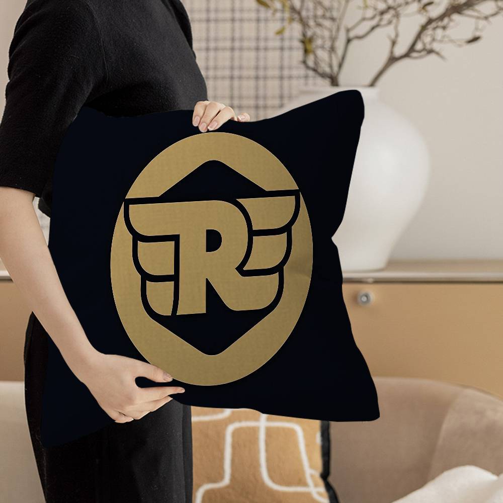 RROYALS EENFIELDS Logo Pillow Covers Cartoon Sofa Decorative Home Doublesided Printing Short Plush Cute Cushion Cover