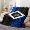 1PC Custom Name HSV Patterned Flannel Blanket Suitable For All Seasons for Home Decor Warmth and Comfort Gifts Holiday Present -HE71