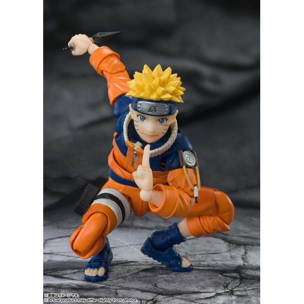 SHFiguarts NARUTO Наруто Узумаки - Самый неожиданный фарс ниндзя - Приблизительно. Подвижная фигурка, окрашенная из АБС и ПВХ, 135 мм BAS64181
