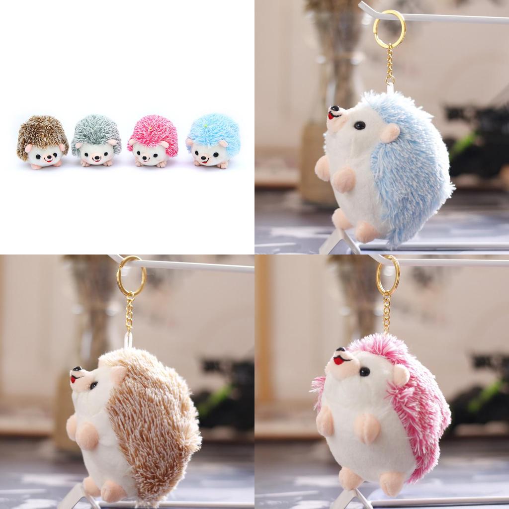 Cute Stuffed Hedgehog Keychain Plush Toy Soft Pp Cotton Small Gift For Kids