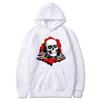 2024 Autumn and Winter Fashion Skull Print Couple Women Unisex Is Hoodie Pullover Casual Sports Shirt Hip Hop Street Wear Sweater