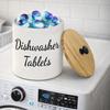Wide Opening Dishwasher Pod Container Round Kitchen Storage Box Laundry Pods Container  Apartment
