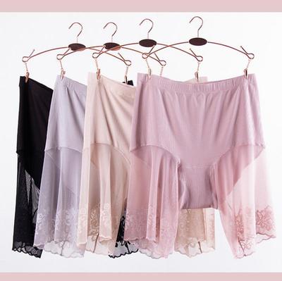 Узкие брюки Плюс Размер Защитные Короткие Брюки Женские Летние Бесшовные Под Юбкой Брюки Противонатирающие Боксеры Женские Сексуальные Кружевные Шорты Для Мальчиков Женские Классические Брюки