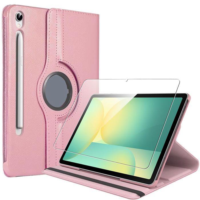 Coque + Verre Trempé - BOOLING - pour Samsung Galaxy Tab S10 Lite / S10 FE / S9 FE - Protection 360° - Rose