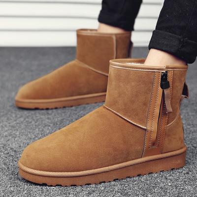 Новые зимние сноубутсы 2025 года, те же теплые хлопковые ботинки для мужчин и женщин, бархатные трендовые ботинки для пар, устойчивые к холоду на Северо-Востоке