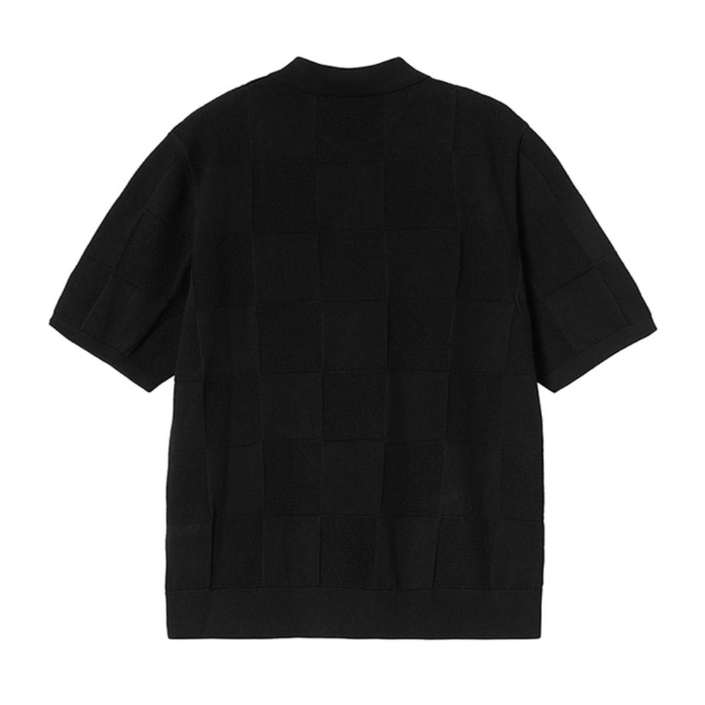 Carhartt WIP Клетчатая футболка-поло мужская топы Черная I034535-89-XX