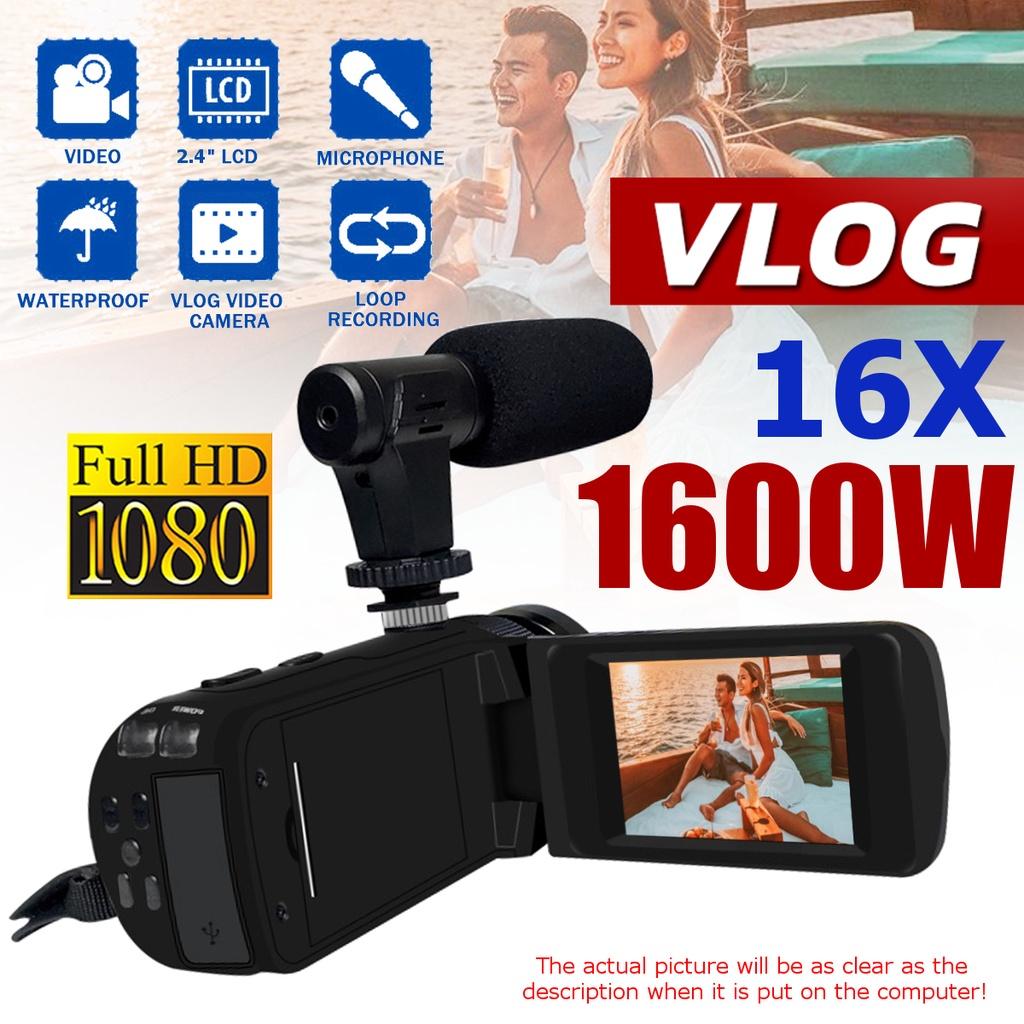 16MP Professional 1080P HD Camcorder Video Camera Night Vision  IPS HD Camera 18X Digital Zoom Camera With Mic 2.4 Inches