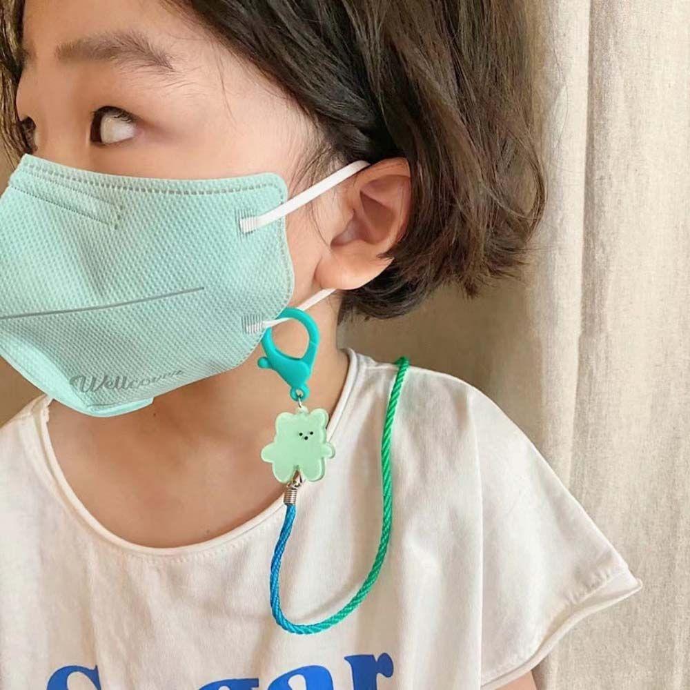 Color Anti-lost Cartoon Mask Rope Sunglasses Lanyard Child Mask Lanyard Children Mask Chain
