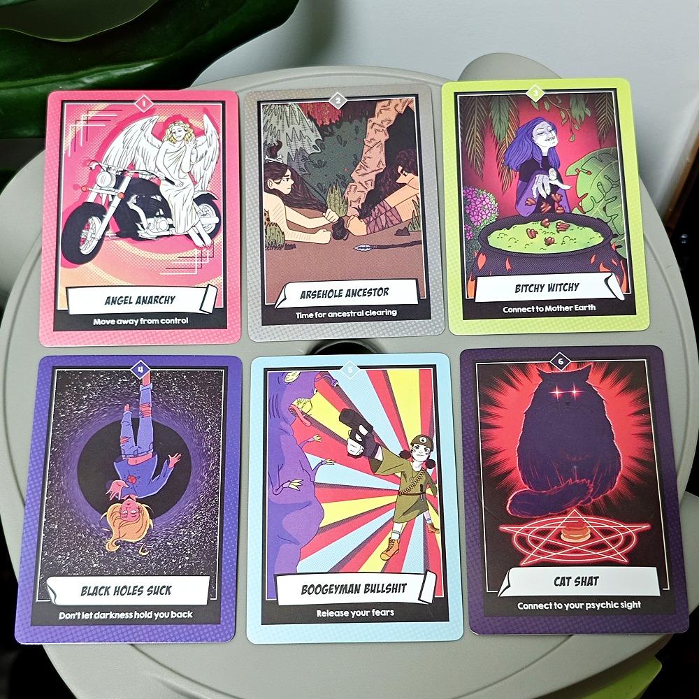 10.4*7.3cm The Naughty Oracle Cards 44 Pcs Clearing Statement and Ascension Statement for You To Use To Shift The Energy