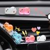 New Luminous Cute Duck Car Ornaments Auto Centre Console Dashboard Mirror Decorations DIY Garden Micro Landscape Accessories