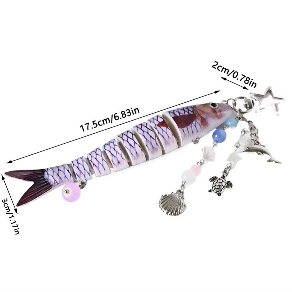 Phone Lanyard Handmade Fish Keychains High-precision Fish Bait Lanyard Jewelry Gift