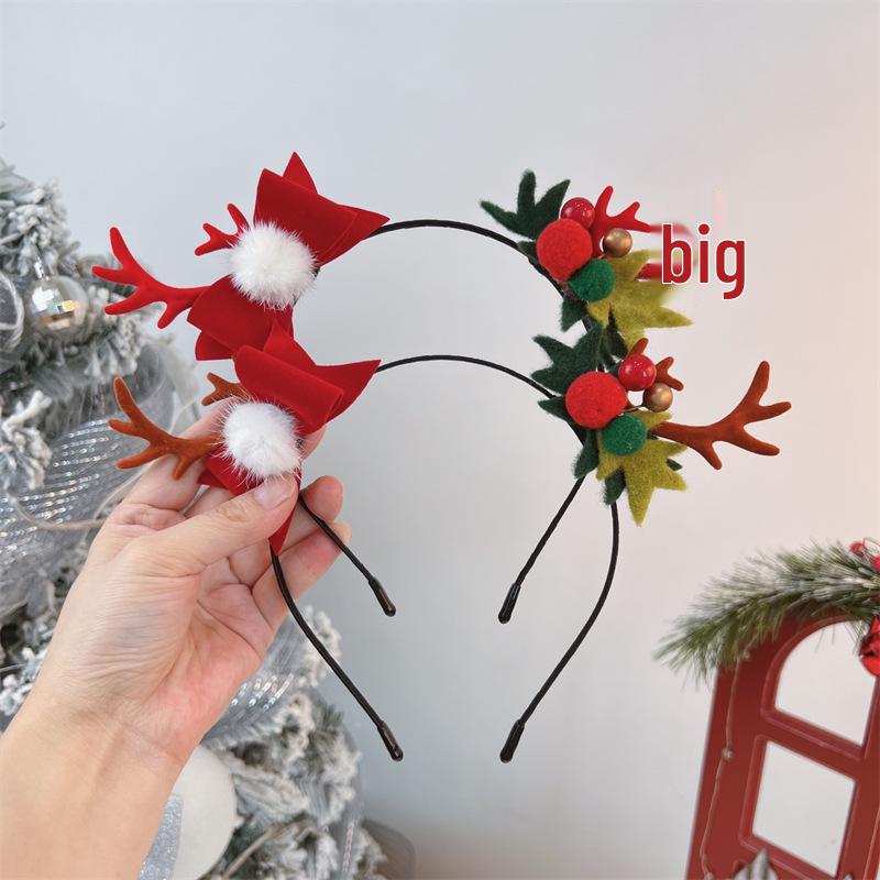 Christmas Lolita Antler Hair Clips: Super Cute Fairy Headband for Adults & Children, Mori Girl Style