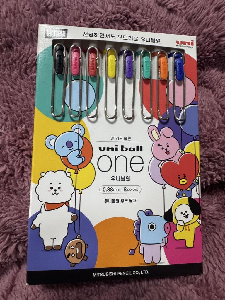 [Б/У] BTS BT21 набор из 8 штук Еженедельник