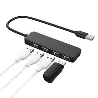 Ультратонкий USB 2.0 Multi-USB 4-портовый сплиттер-концентратор-адаптер Док-расширитель ПК Аксессуары для ноутбуков