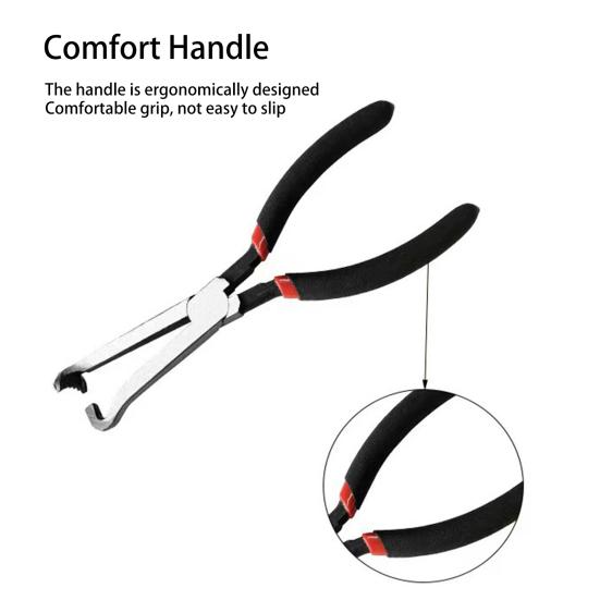 1 Pair Electrical Disconnect Pliers with Ergonomic Non-Slip Handle Fuel Line Petrol