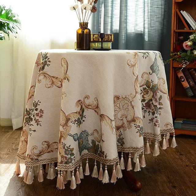 Европейская круглая скатерть для стола Маленькая круглая чайная скатерть Круглая скатерть для стола Бытовая скатерть