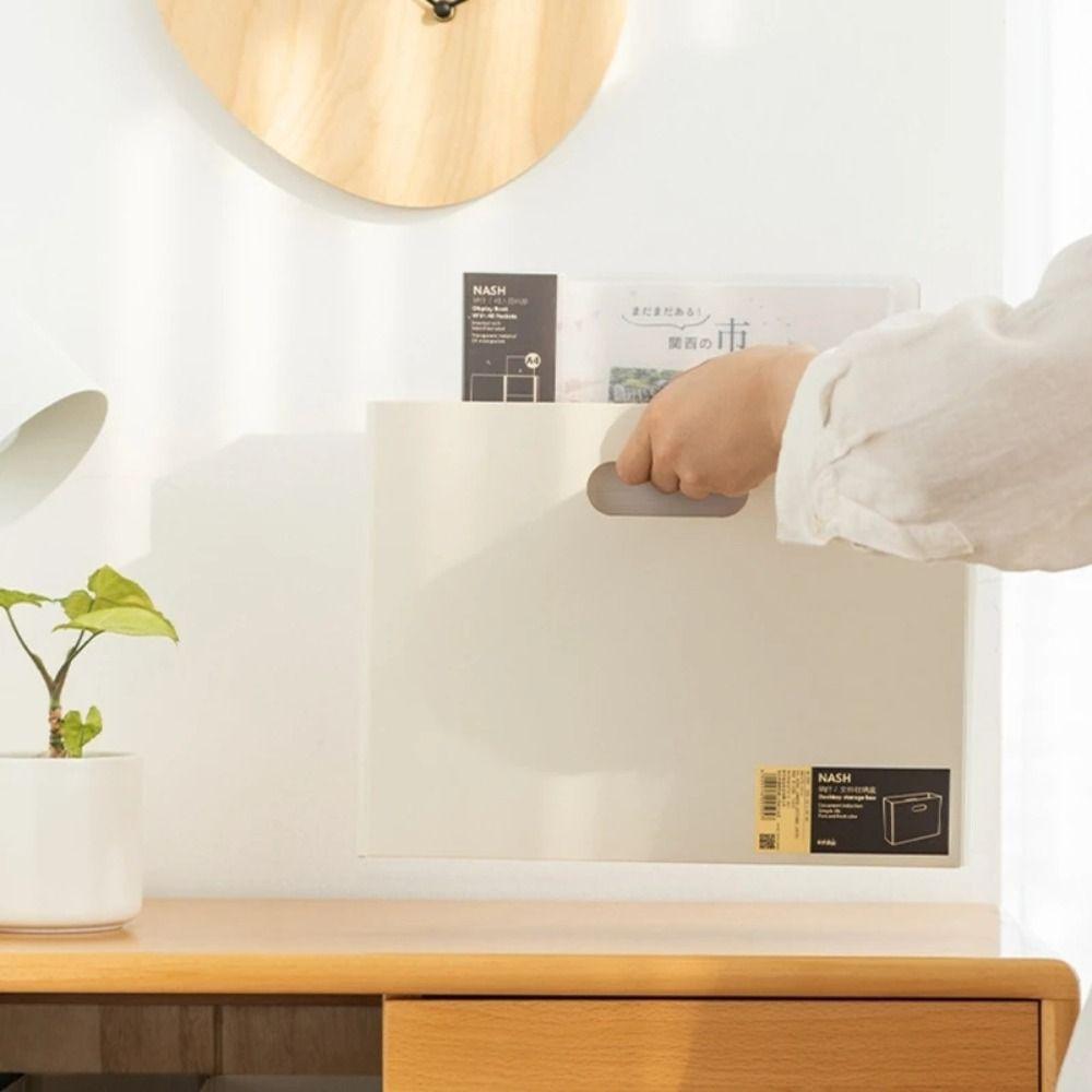 Large Capacity Document Organizer Box Foldable A4 Storage Box Gifts File Box