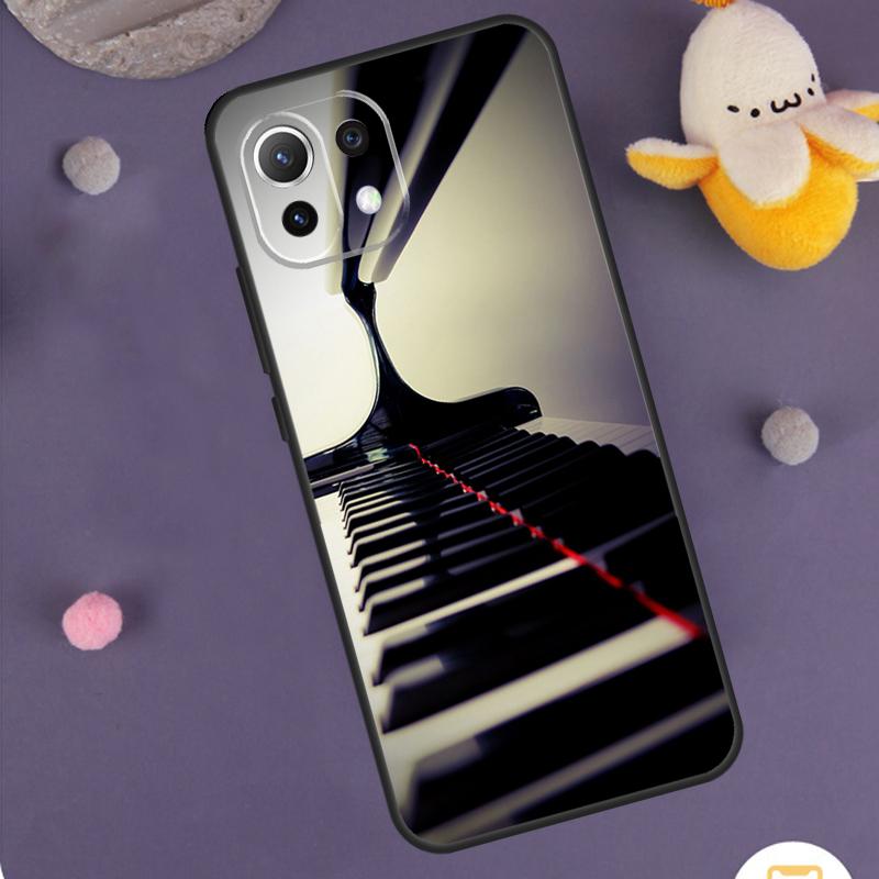 Музыкальный чехол 'Клавиши пианино' для POCO M6 F6 X3 X5 X6 Pro M5s F3 F5 Xiaomi 13 14 Ultra 12 Lite 11T 12T 13T Pro