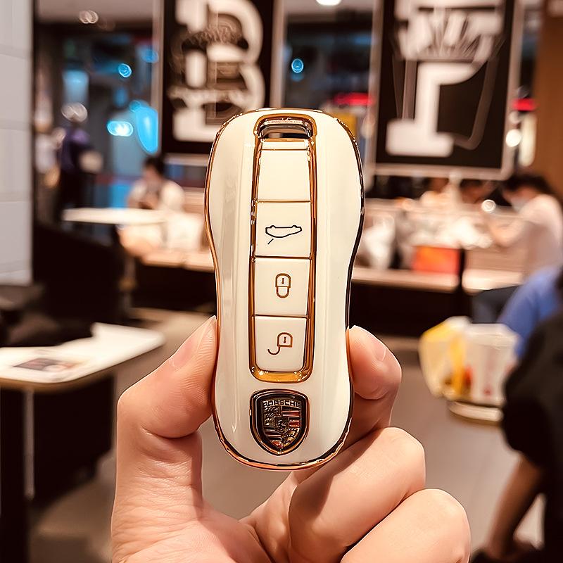 Suitable for Porsche Key Shell CayennemacanPanamera Key Cover