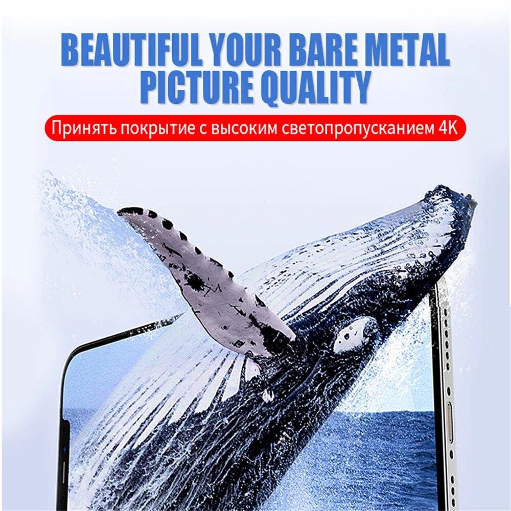 3Pcs 9H Hardness Tempered Glass For Apple iPhone 15 Pro Max Screen Protector For iPhone 12 13 Mini 14 Plus Clear Protective Film