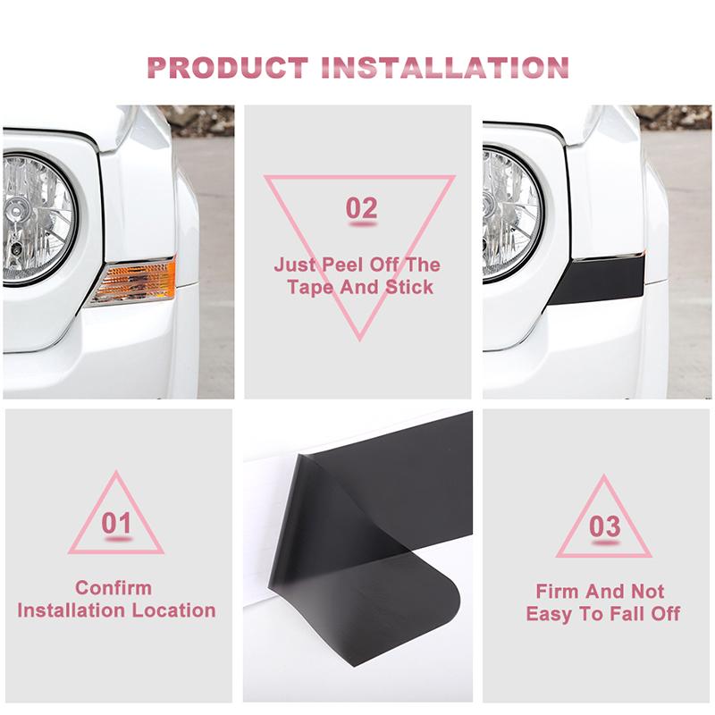 Передний указатель поворота автомобиля, декоративная лампа, наклейки, подходят для Jeep Patriot 2011-2016, внешние аксессуары из ПВХ