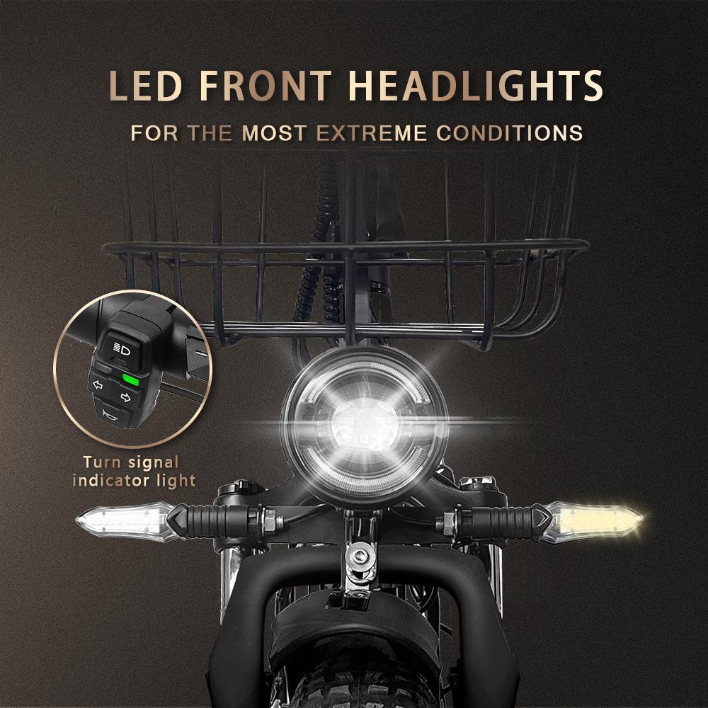 DRVETION CT20 Складной Электровелосипед 20*4.0" Толстые Шины 750 Вт Мотор 48 В 10 Ач/15 Ач/20 Ач Батарея 45 км/ч Макс. Скорость Дисковый Тормоз Shimano 7-скоростей