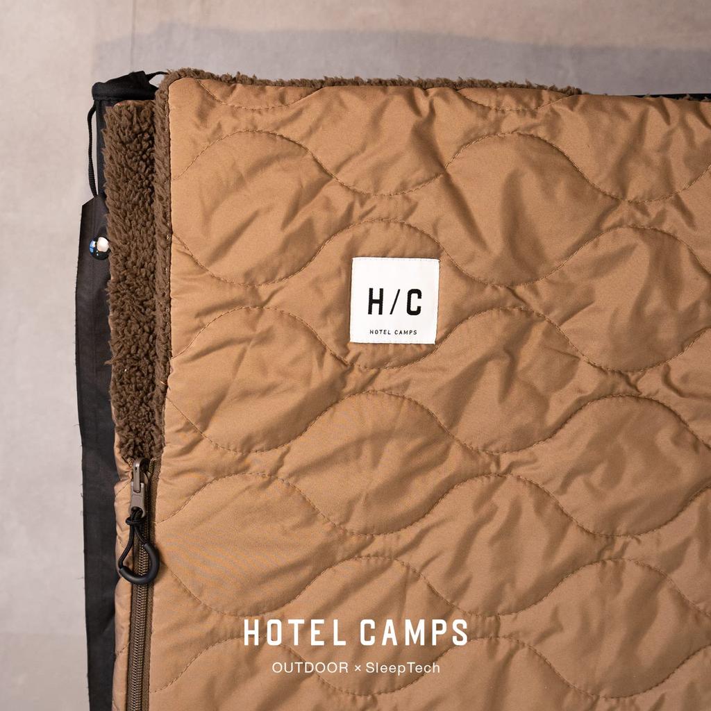 HOTEL CAMPS Outdoor Hot Blanket Sleeper 5 Layer Insulation Al Flint Reversible Washing Sleeping Bag x (Черный Черный)