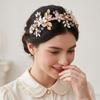 Elegant Bridal Hair Vine With Rhinestone Flowers Handmade Pearl Accents Wedding Party Or Occasion Styling