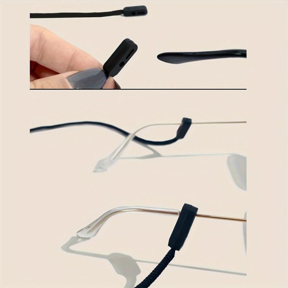 Low-Elastic Polyester Glasses Chain Anti-Lost Anti-Loss Eyeglass Holder Necklace Neck Strap Hanging Neck Eyeglass Lanyard