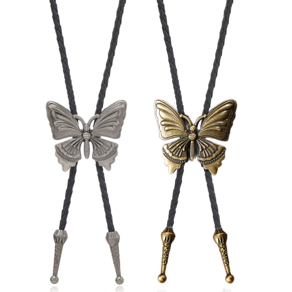 1 шт./2 шт. Застежка-бабочка Боло для мужчин женщин жениха свадебное ожерелье западный ковбой галстук-боло для рубашки