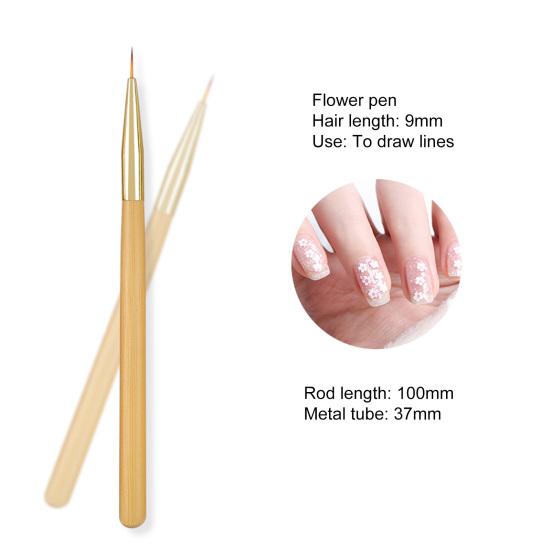 Прочная кисть для дизайна ногтей с мягкой щетиной и гибким наконечником «сделай сам»