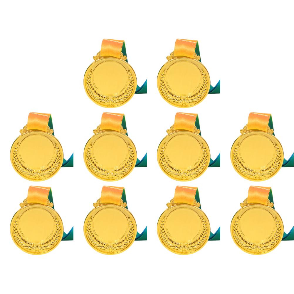 Медаль для награждения детей за участие в спортивных состязаниях, 2 дюйма, золотая, серебряная, бронзовая, с шейной лентой