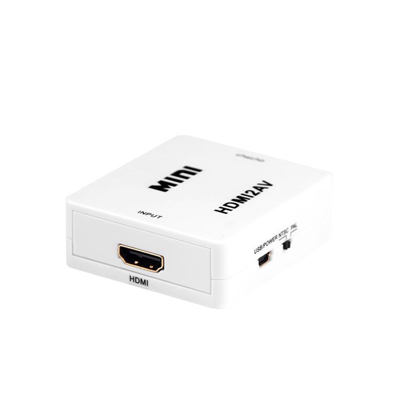 Мини HDMI к AV Конвертер со Звуком и Блоком Питания - Кабель-адаптер 3RCA