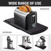 1Pcs Storage Mat Kitchen Sliding Coffee Tray Mat Black Under Cabinet Appliance Coffee Maker Toaster Kitchen Countertop